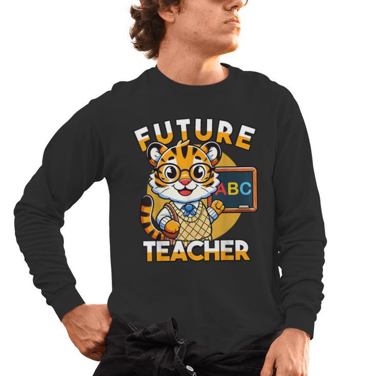 Future Teacher Graphic For Boys Inspiring Young Minds Men's Long Sleeve T-Shirt