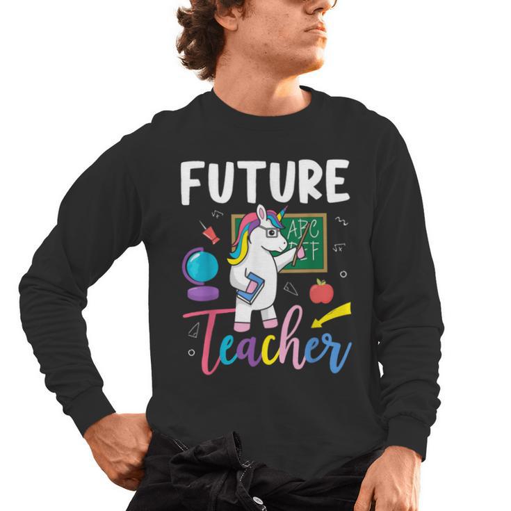 Future Teacher School Teacher Female Men's Long Sleeve T-Shirt