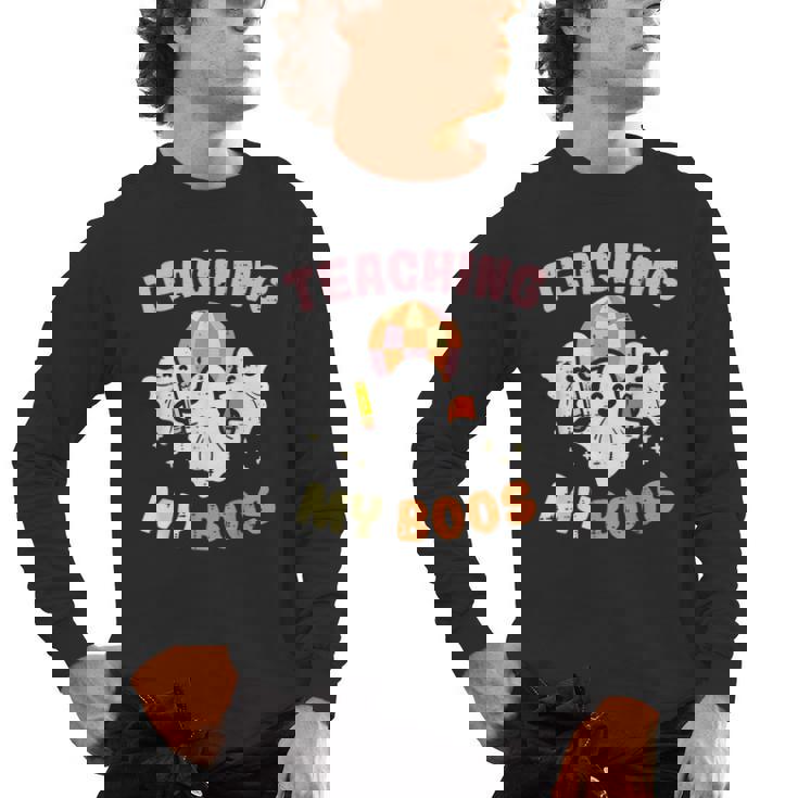 Halloween Teacher Teaching My Boos Costume Teacher Men Women Men&#x27;s Long Sleeve T-Shirt