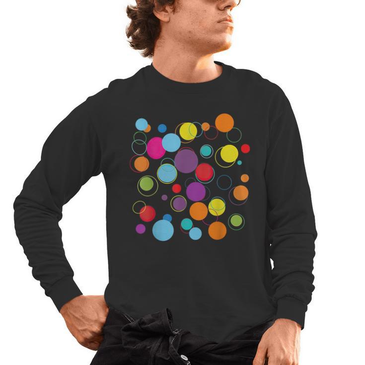 Happy Dot Day Colorful Polka Dot Art Teacher Student Kids Men's Long Sleeve T-Shirt