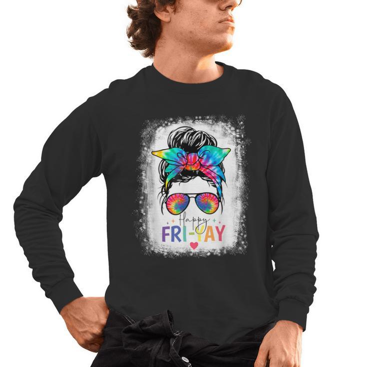 Happy Fri-Yay Friday Teacher Life Happy Friday Men's Long Sleeve T-Shirt