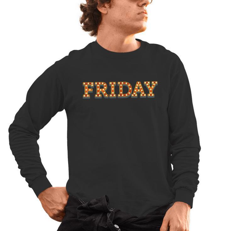 Happy Friday Love Fridays Fun Teacher For Men Women Men's Long Sleeve T-Shirt