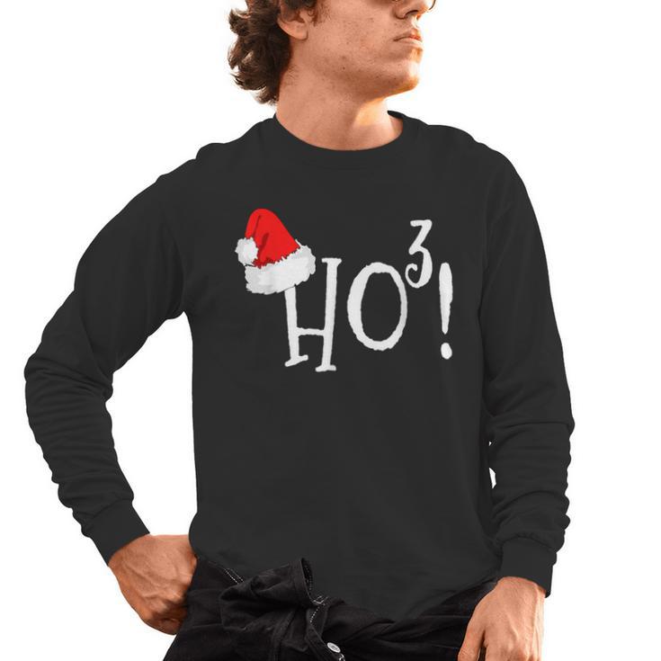 Ho Cubed Shirt Math Teacher Xmas For Men Women Kids Men's Long Sleeve T-Shirt