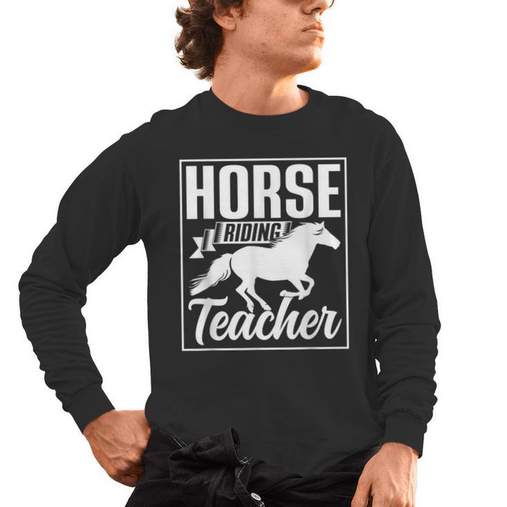 Horse Riding Teacher Rider Lover Equestrian Men Women Kids Men's Long Sleeve T-Shirt