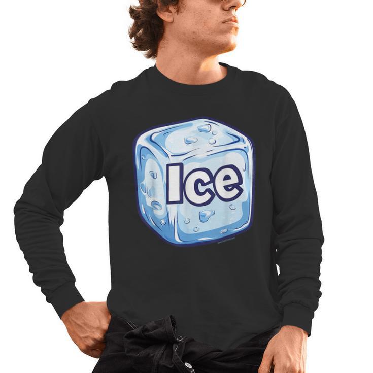Ice Halloween Pun Costume Easy Lazy Team Group Teacher Men's Long Sleeve T-Shirt