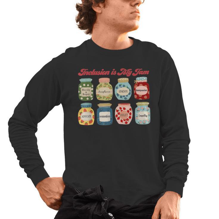 Inclusion Is My Jam Special Education Teacher Autism Men's Long Sleeve T-Shirt