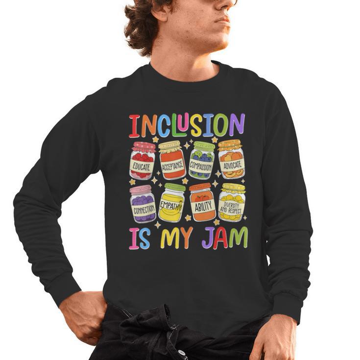 Inclusion Is My Jam SPED Teacher Special Education Teacher Men's Long Sleeve T-Shirt