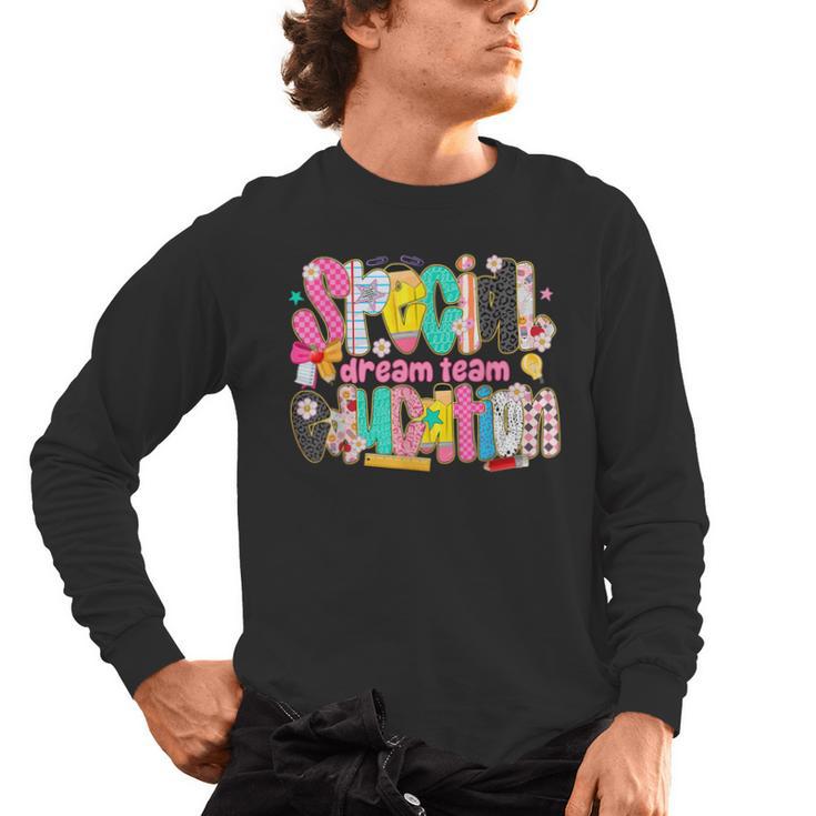 Kids Back To School Teachers Special Education Dream Team Men's Long Sleeve T-Shirt