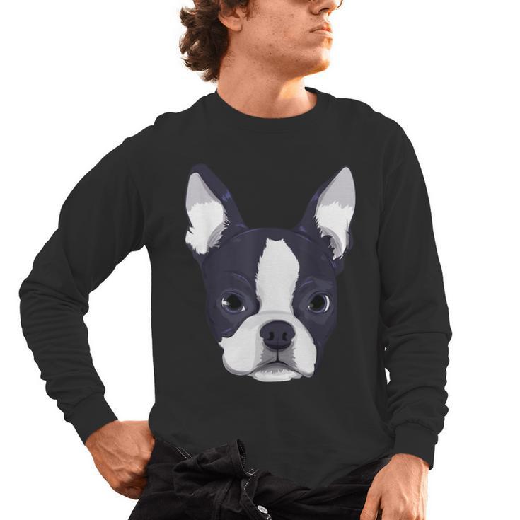 Kids Boston Terrier Dog For Women And Girls Men's Long Sleeve T-Shirt
