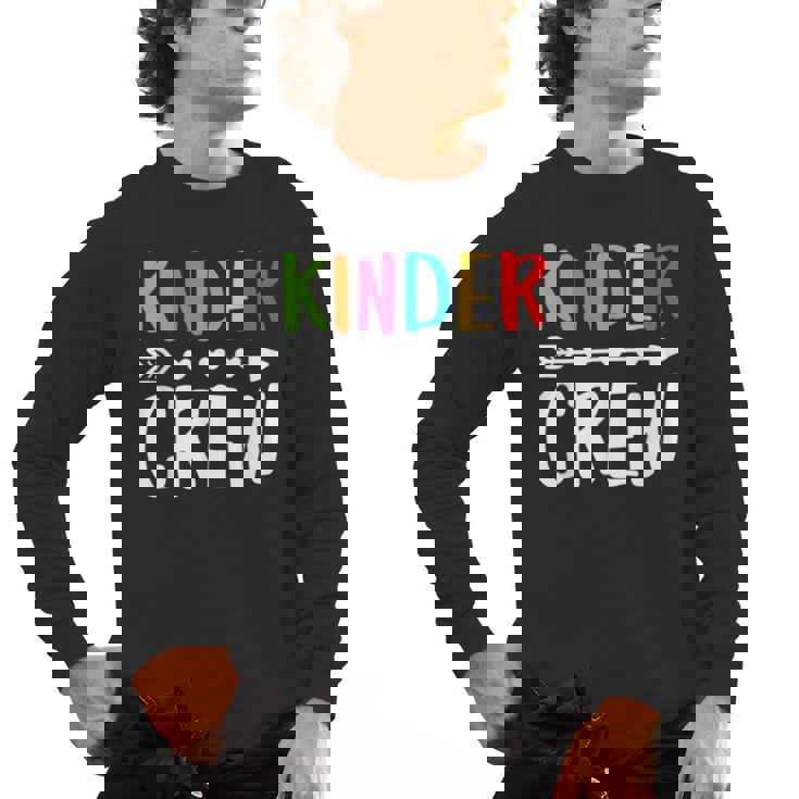 Kinder Crew Shirt Kindergarten Boy Girl Student Teacher Men&#x27;s Long Sleeve T-Shirt