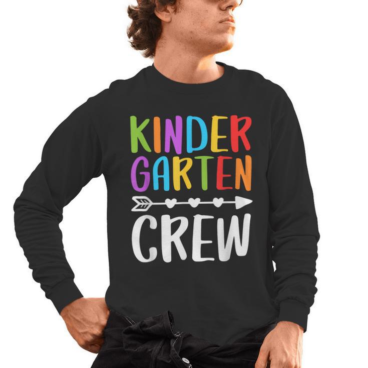 Kindergarten Crew Shirt Kinder Crew Teacher Boy Girl Men's Long Sleeve T-Shirt