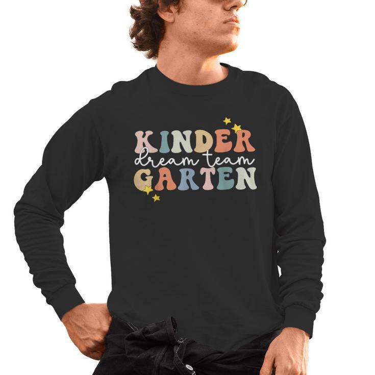Kindergarten Dream Team Teacher Back To School Men's Long Sleeve T-Shirt