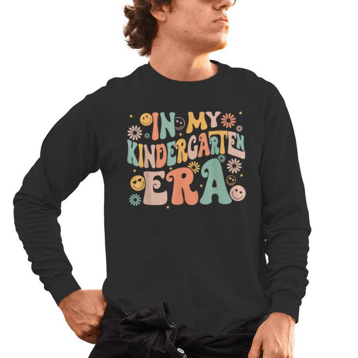 In My Kindergarten Era Retro Back To School Teacher Student Men's Long Sleeve T-Shirt