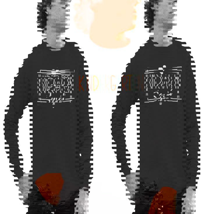 Kindergarten Squad Teachers Kids Kindergarten Back To School Men&#x27;s Long Sleeve T-Shirt