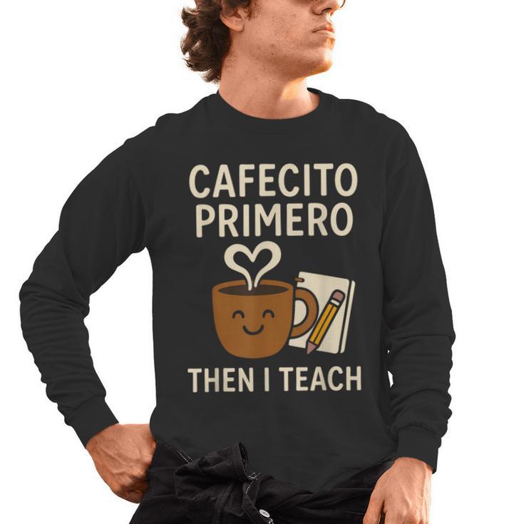 Latina Teacher Bilingual Educator Spanish Heritage Empower Men's Long Sleeve T-Shirt