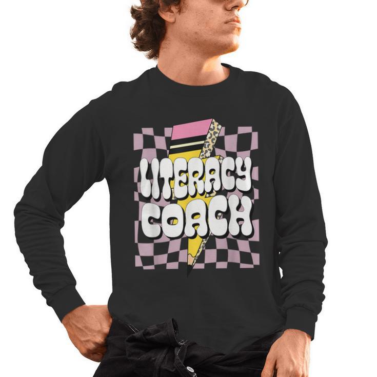 Literacy Coach Reading Specialist Facilitator Lead Teacher Men's Long Sleeve T-Shirt