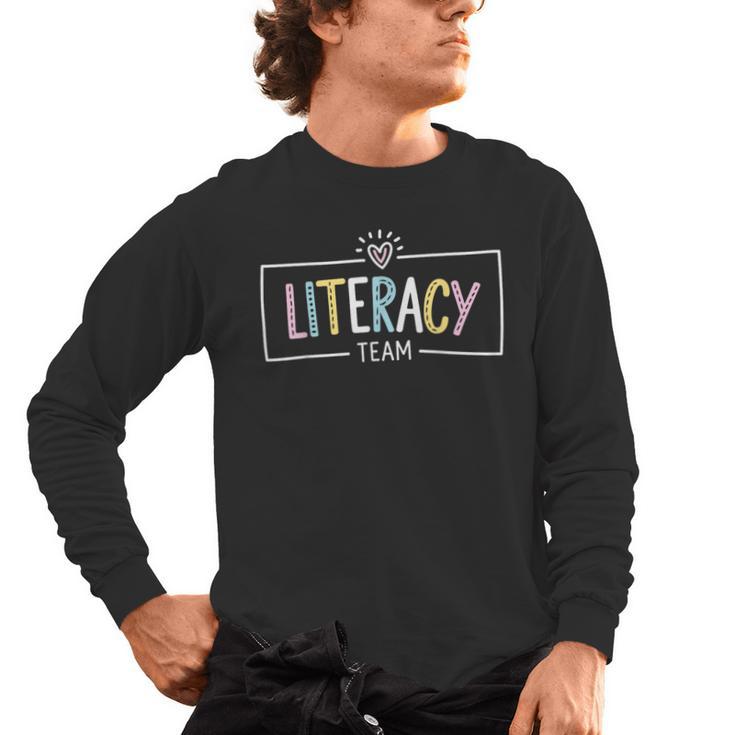 Literacy Team Teacher Men's Long Sleeve T-Shirt