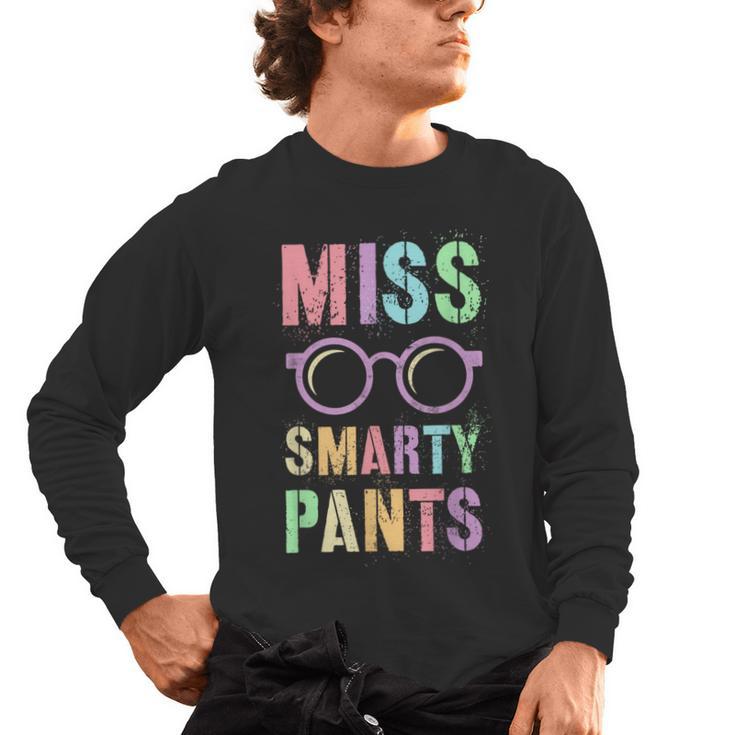 Little MISS SMARTY PANTS School Grad Teacher Last Day Men's Long Sleeve T-Shirt