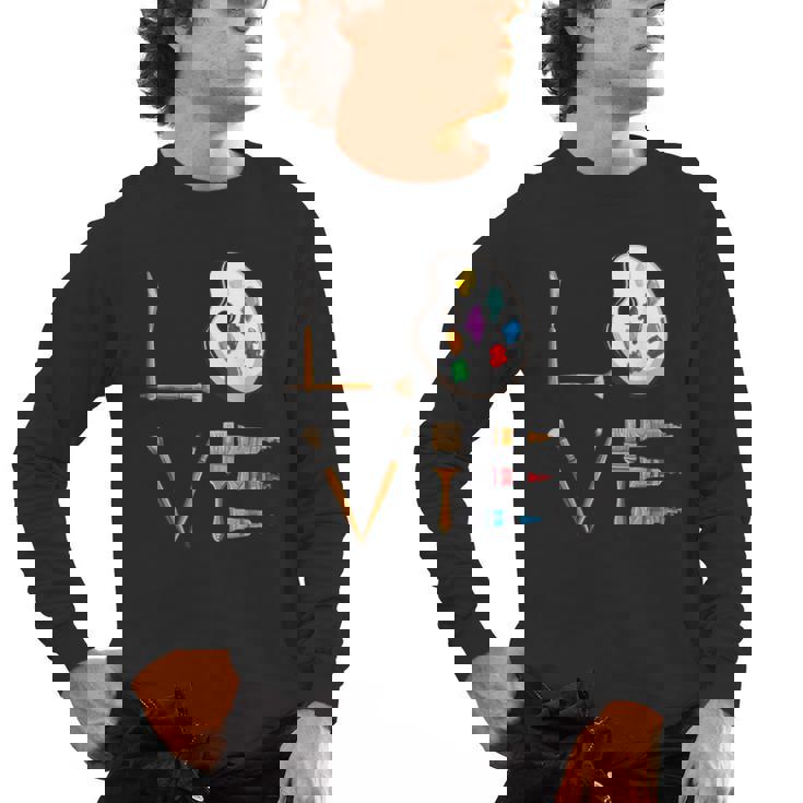 Love Art For Artist Art Teacher Men&#x27;s Long Sleeve T-Shirt