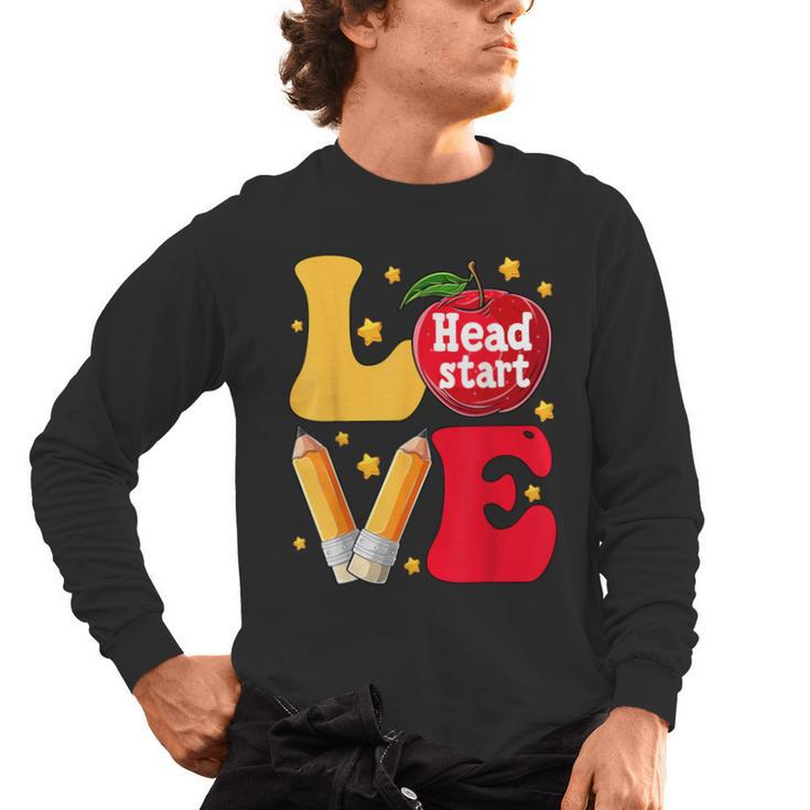 Love Headstart Head Start Teachers First Day Of School Men's Long Sleeve T-Shirt