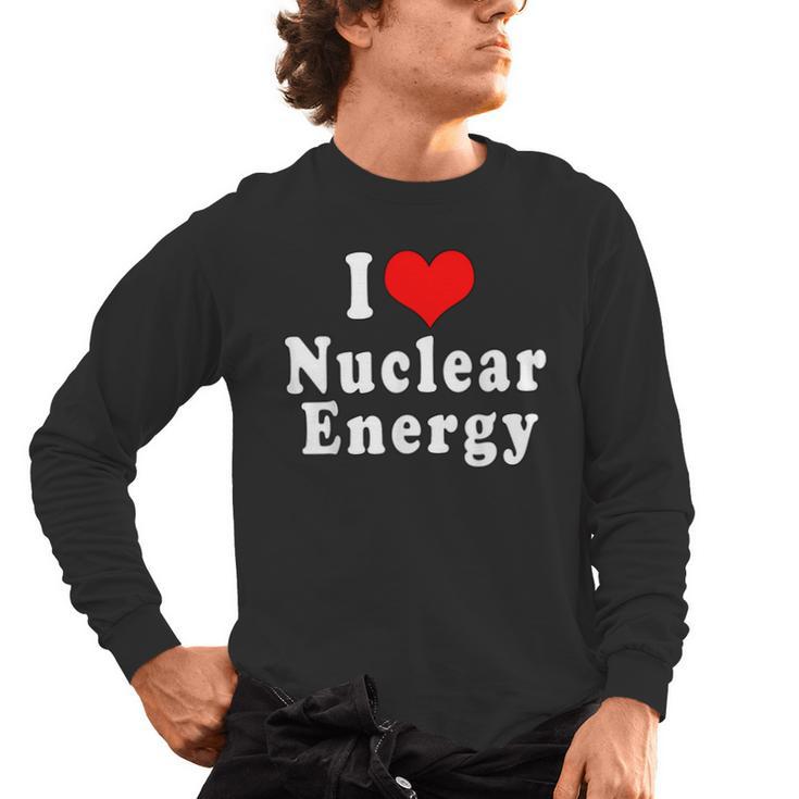 I Love Nuclear Energy School Teacher Men's Long Sleeve T-Shirt