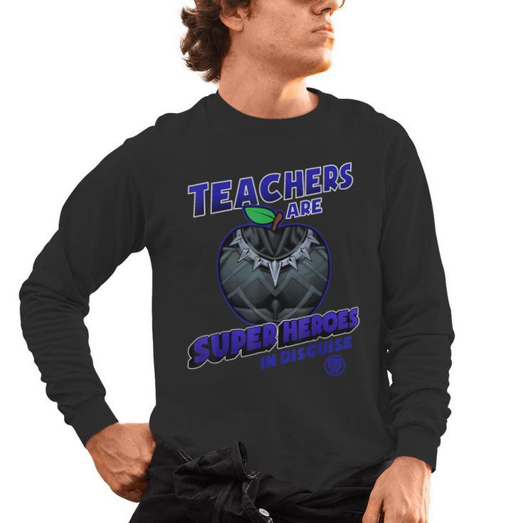 Marvel Teachers Are Super Heroes In Disguise Panther Men's Long Sleeve T-Shirt