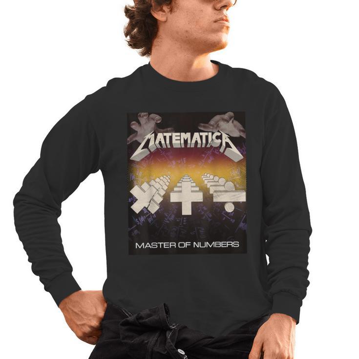 Matematica Master Of Numbers Math Teachers Puppets Parody Men's Long Sleeve T-Shirt