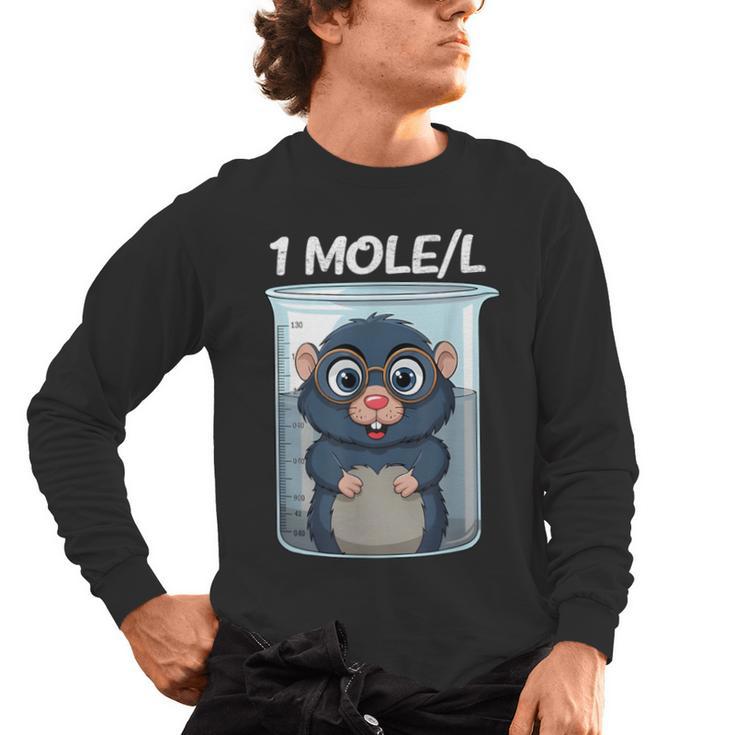 Mole Chemistry Chemist Student Science Teacher Men's Long Sleeve T-Shirt