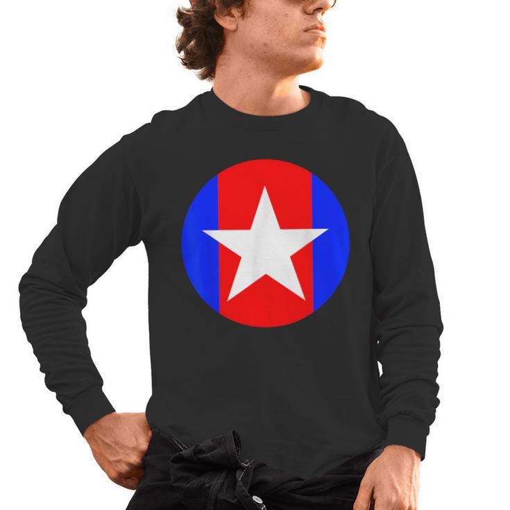 Nerdy Captain Sweatpants Retro Comic Book Fan Teacher Men's Long Sleeve T-Shirt