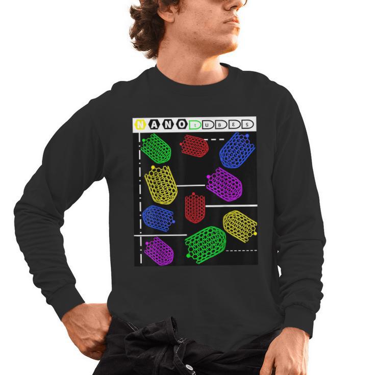 Nerdy Forms Nanotubes Chemistry Teacher Geek Men's Long Sleeve T-Shirt