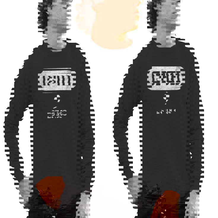 Oxford Comma English Teacher Shirt T-Shirt Men&#x27;s Long Sleeve T-Shirt