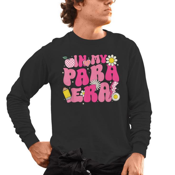 In My Para Era Teacher Back To School First Day Of School Men's Long Sleeve T-Shirt