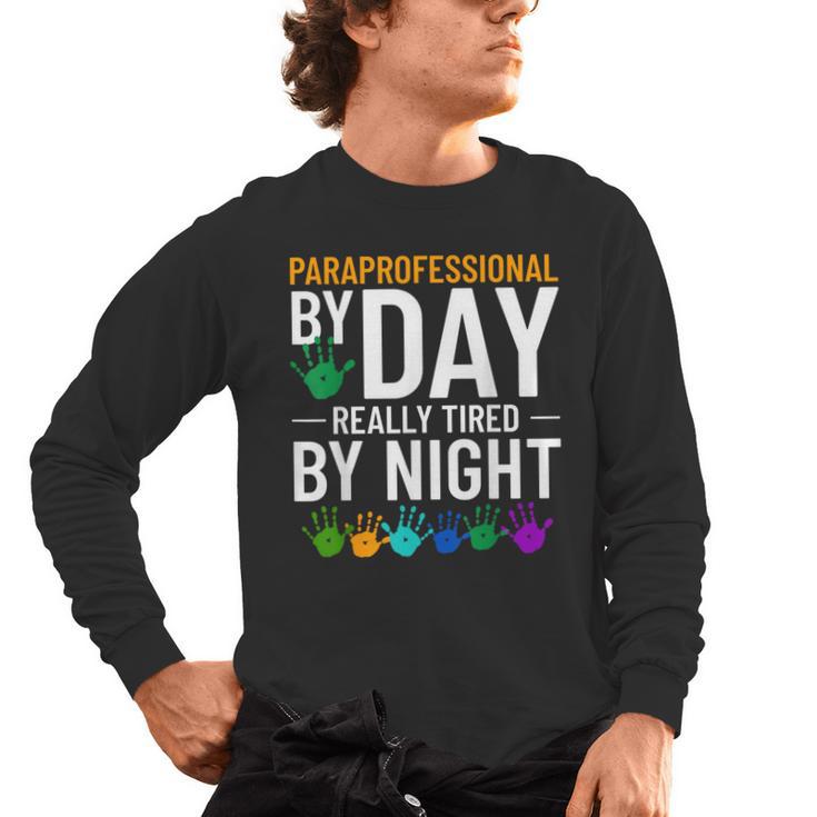 Paraprofessional Educator Teacher Para Classroom Assistant Men's Long Sleeve T-Shirt