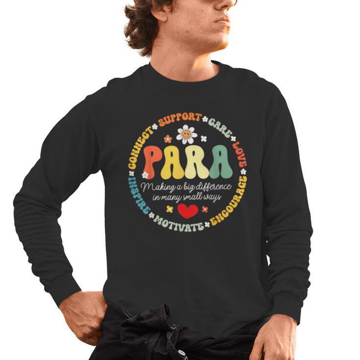 Paras Make It Possible Paraprofessional Teacher Assistant Men's Long Sleeve T-Shirt