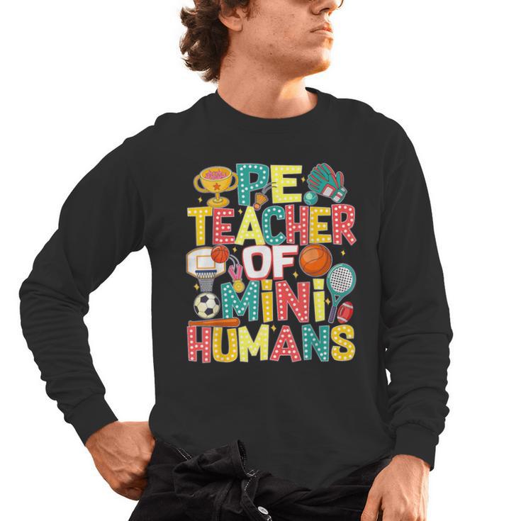 PE Teacher Back To School Physical Education Gym Teachers Men's Long Sleeve T-Shirt