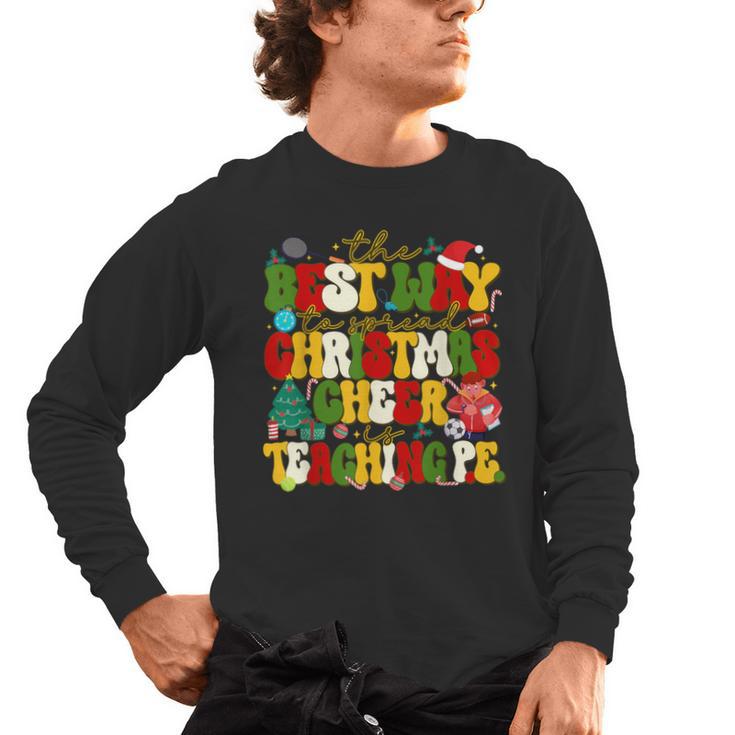 PE Teacher Christmas Holiday Men's Long Sleeve T-Shirt