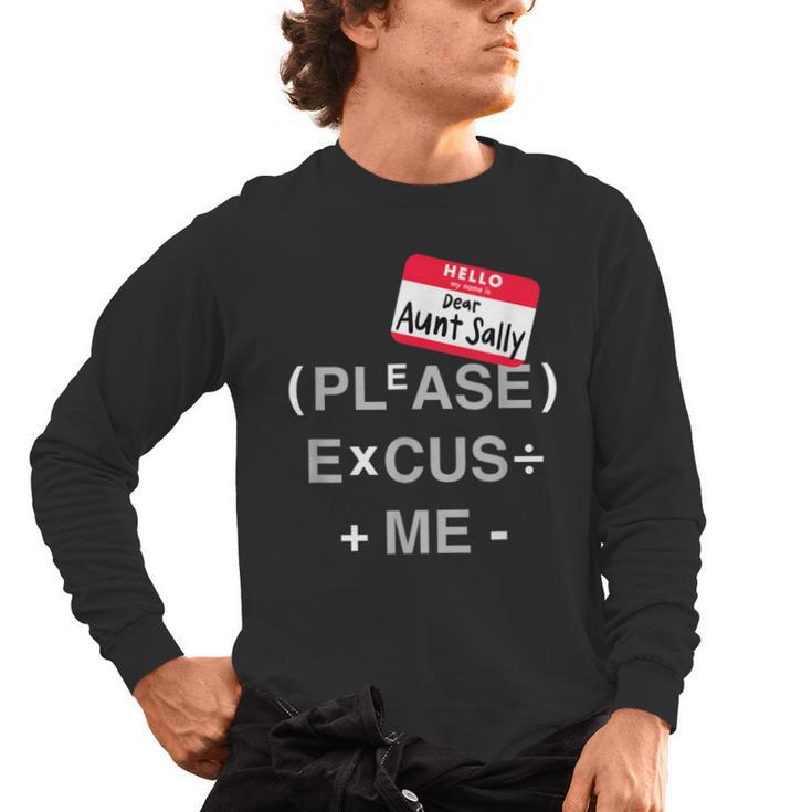 PEMDAS Math Teacher Halloween Costume Men's Long Sleeve T-Shirt