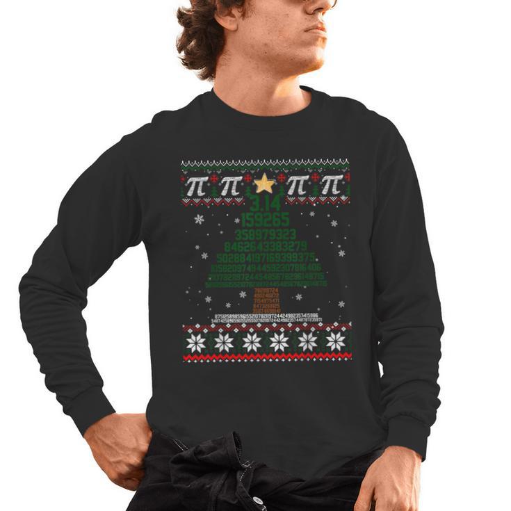 Pi Tree Christmas Math Teacher Ugly Sweater Men Women Kids Men's Long Sleeve T-Shirt, trending gift