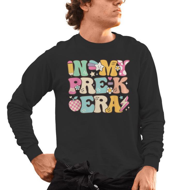 In My Pre-K Era Girl Back To School Cute PreSchool Teacher Men's Long Sleeve T-Shirt