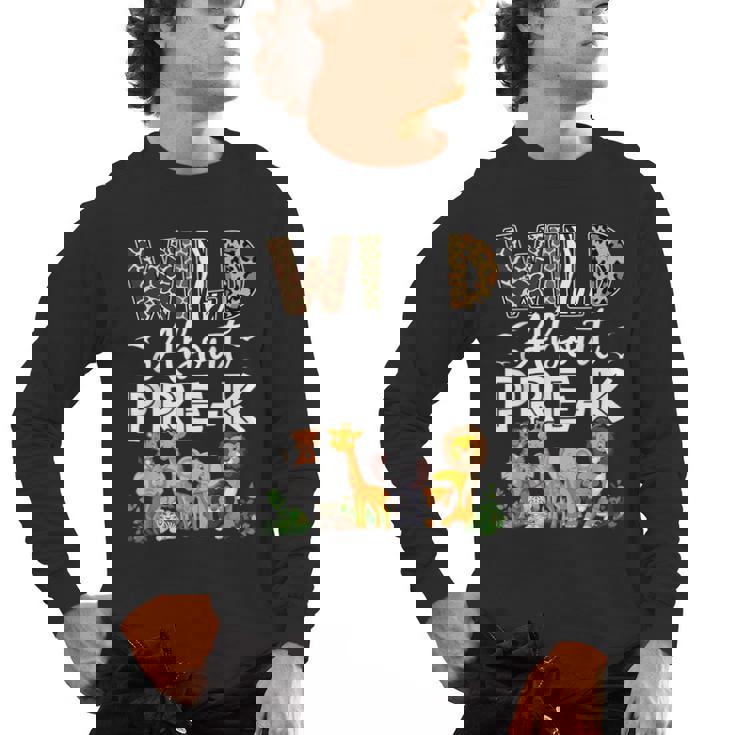 Pre-k Teacher Kids Back To School Wild About Pre-k Men&#x27;s Long Sleeve T-Shirt