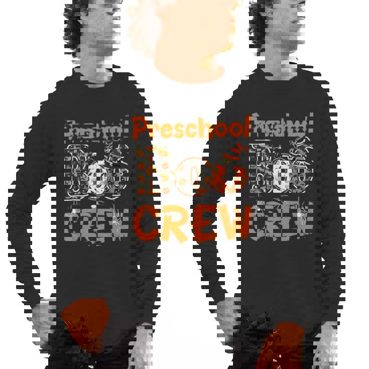 Preschool Boo Crew Halloween Teachers Students Costume Men&#x27;s Long Sleeve T-Shirt