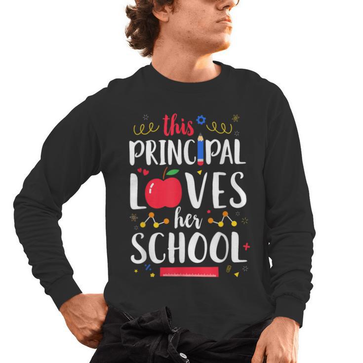 This Principal Loves Her School Teacher Appreciation Men's Long Sleeve T-Shirt