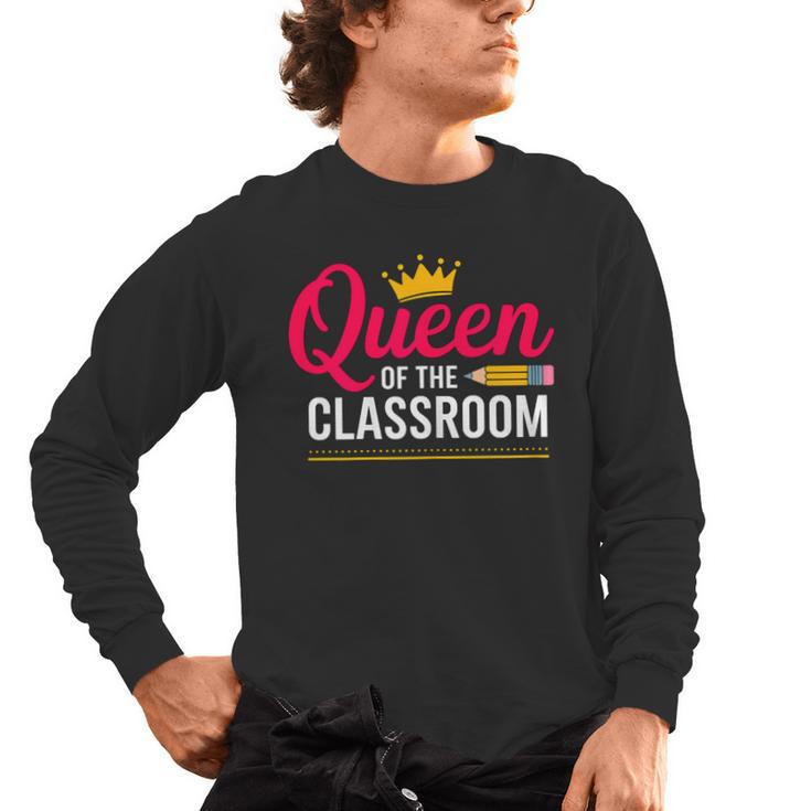 Queen Of The Classroom Teacher Men's Long Sleeve T-Shirt