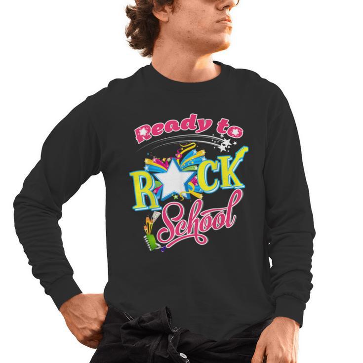 Ready To Rock School Shirt Students And Teachers Men's Long Sleeve T-Shirt