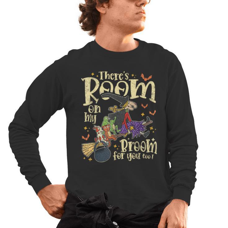 There's Room On My Broom For You Too Teacher Halloween Men's Long Sleeve T-Shirt