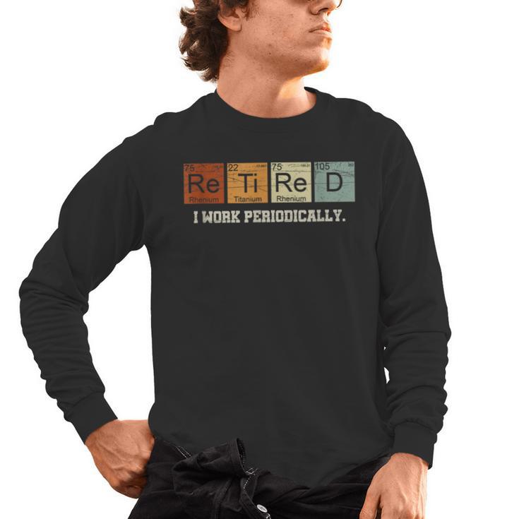 Retired Chemistry Teacher Science Retirement Chemistry Men's Long Sleeve T-Shirt