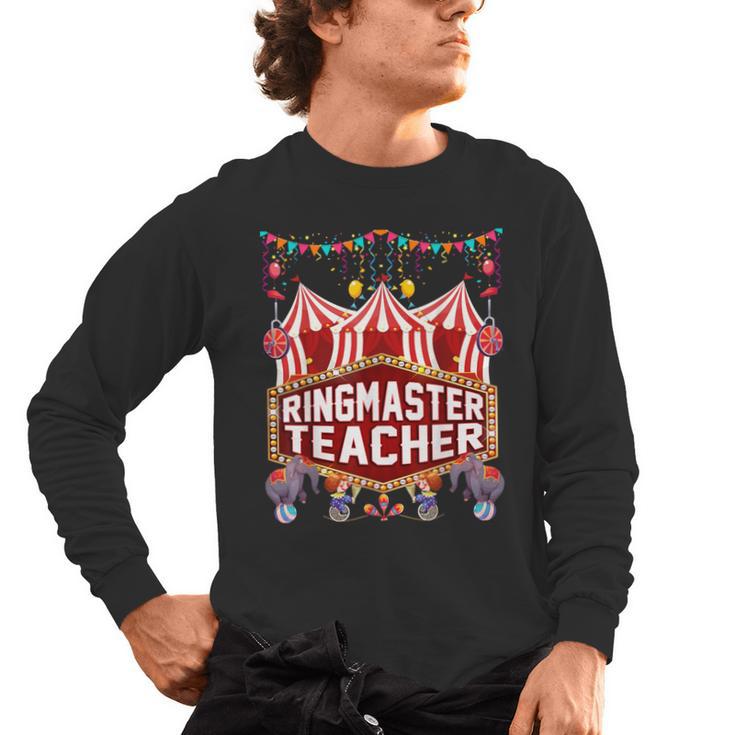Ringmaster Teacher Costume – Carnival Birthday Style Men's Long Sleeve T-Shirt