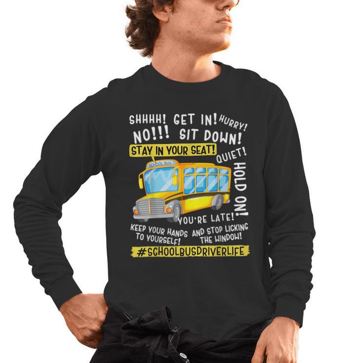School Bus Driver Life Last Day Of School Teacher Kids Men's Long Sleeve T-Shirt