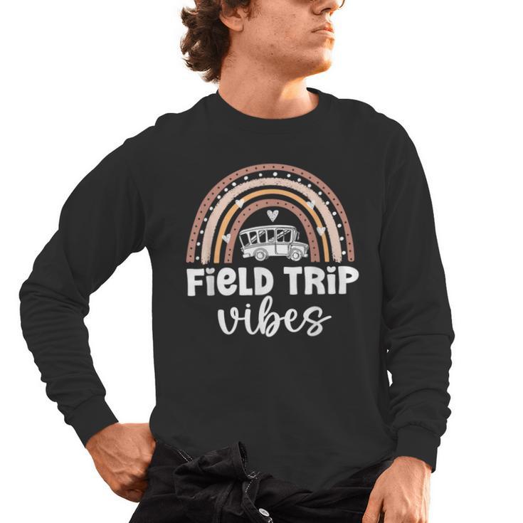 School Bus Trip Vibes Students Teachers Students Field Trip Men's Long Sleeve T-Shirt