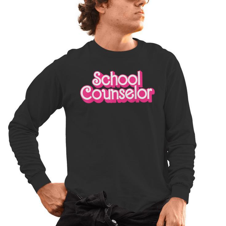 School Counselor Back To School Teacher Life Men's Long Sleeve T-Shirt